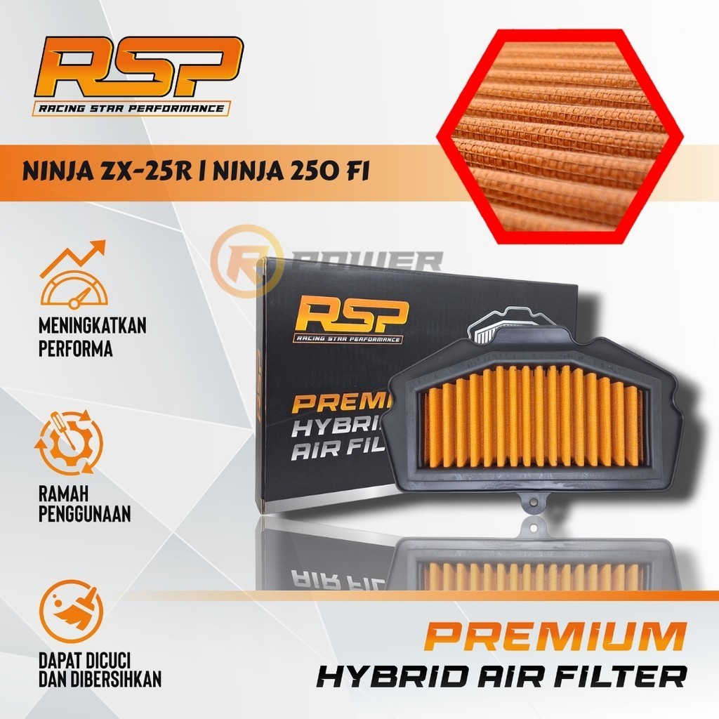 Jual (COD) Filter Udara Motor Kawasaki Ninja ZX-25R / Ninja 250 Fi ...