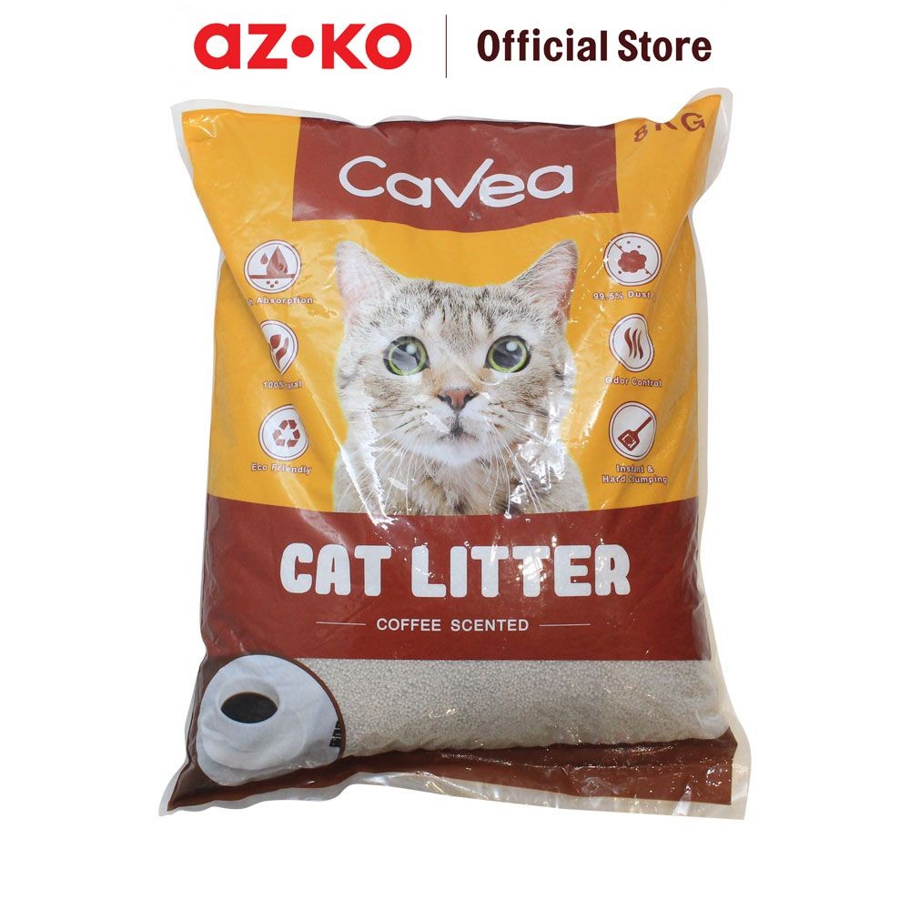 Jual AZKO Cavea 8 kg Coffee Pasir Kucing Quick Clumping - Mix Cat ...