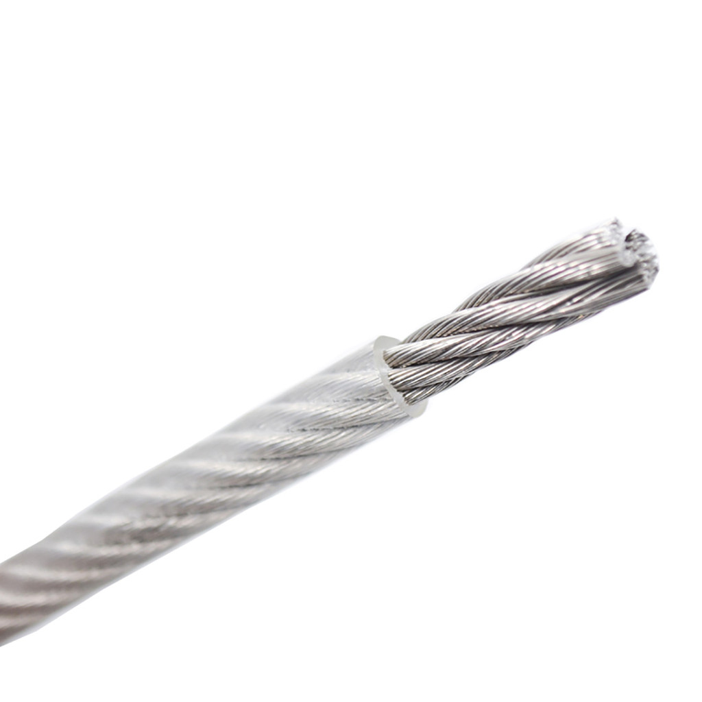 Jual 1*7/7*7/7*19 304 Stainless Steel PVC Coated Wire Rope 0.8mm-5mm ...