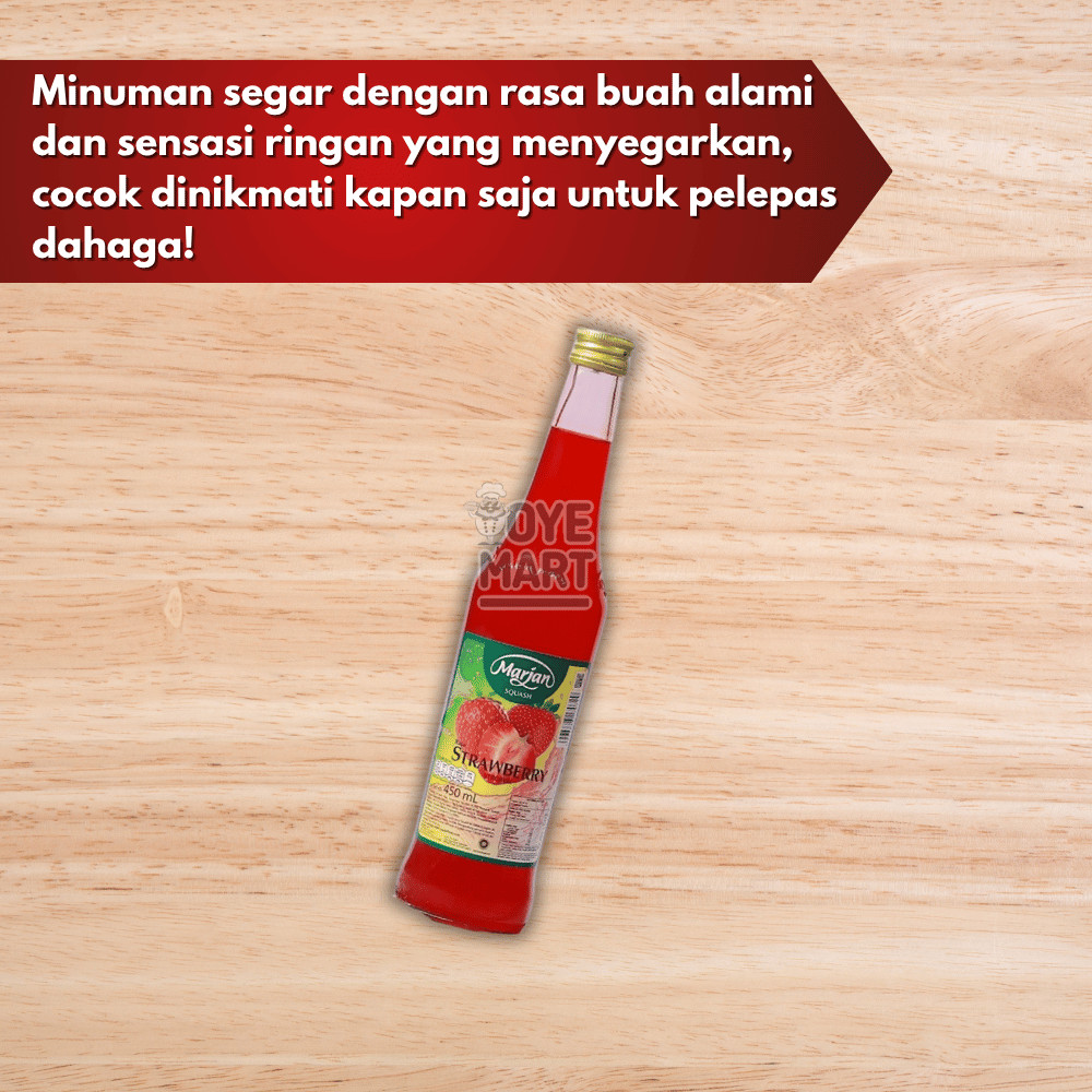 Jual MARJAN SQUASH RASA STRAWBERRY 450ml | Shopee Indonesia