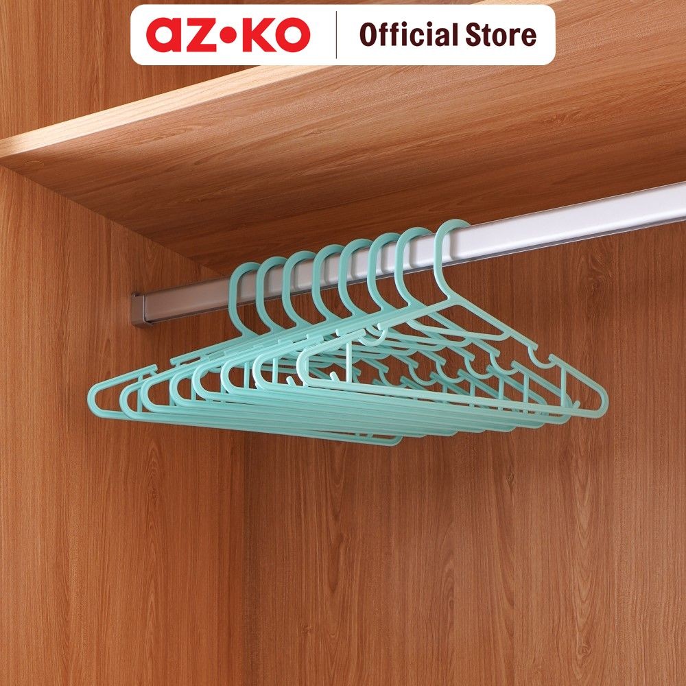 Jual AZKO Stora 39 cm Set 8 Pcs Hanger Plastik Pp - Biru Henger ...