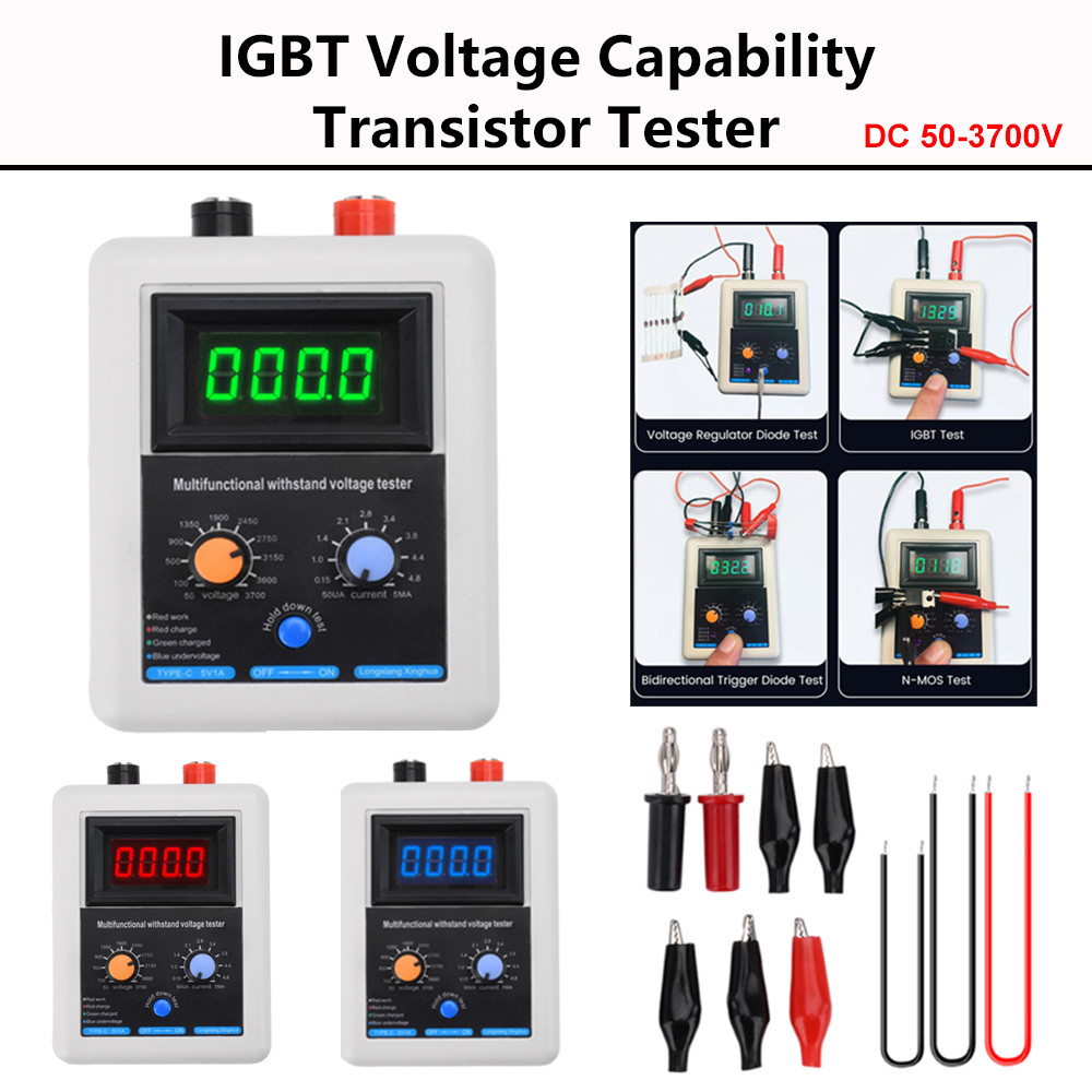 Jual DC 50-3700V IGBT Voltage Capability Transistor Tester Diode MOS ...