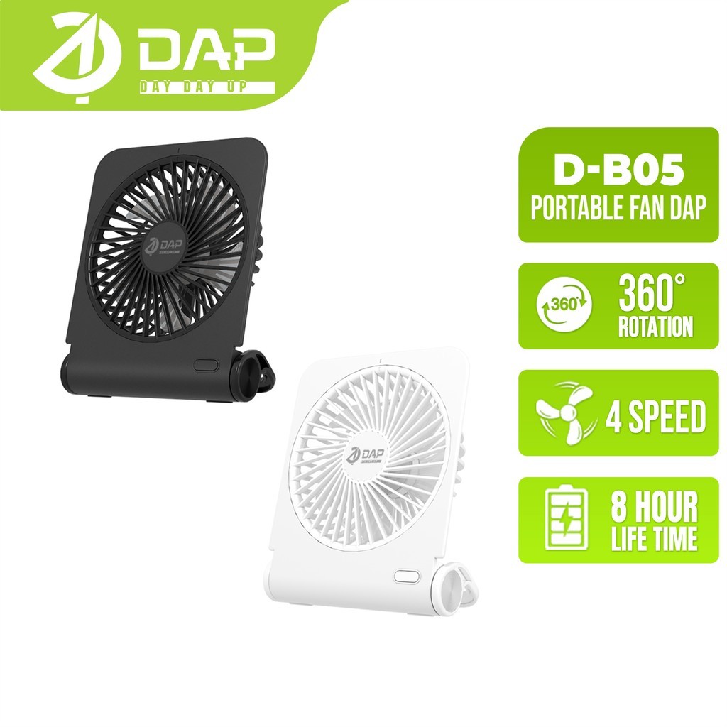 Jual DAP Era Small Desktop Fan Portable Office Mini Fan rechargeable ...