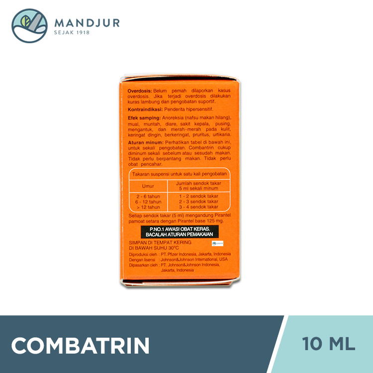 Jual COMBANTRIN SIRUP 1 BOTOL @ 10 ML | Shopee Indonesia