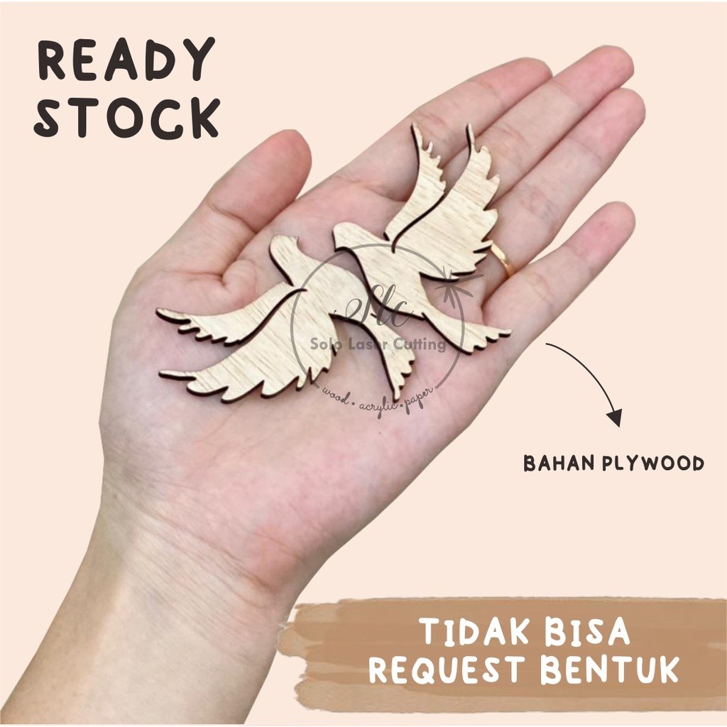Jual Burung Merpati plywood / Hiasan mahar burung scrapbook UKIRAN KAYU ...