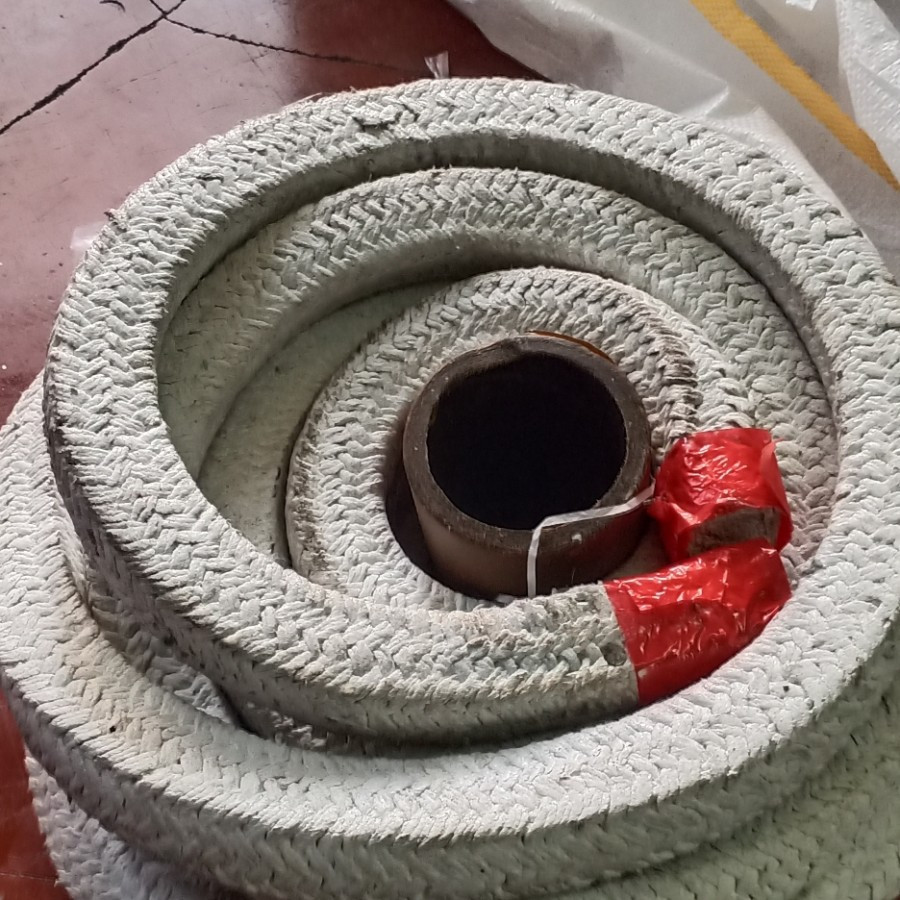 Jual Gland Packing Asbestos Rames Paking PTFE Abu Abu Seal Pompa ...