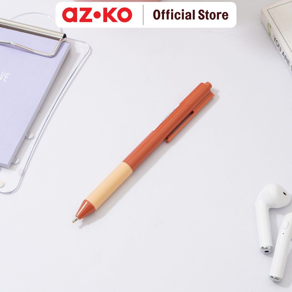 Jual AZKO Ataru Pulpen Hitam Retractable - Pink/Merah | Shopee Indonesia