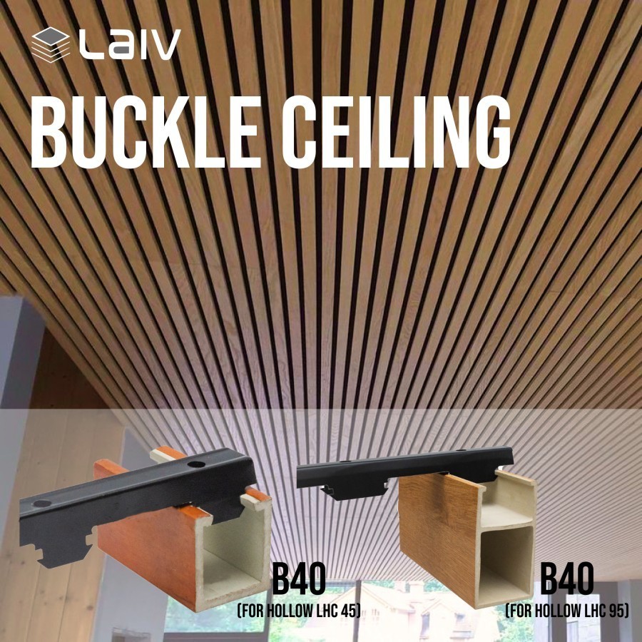 Jual LAIV Buckle Ceiling Hollow Bracket Click On Hollow Plafon Kanopi ...