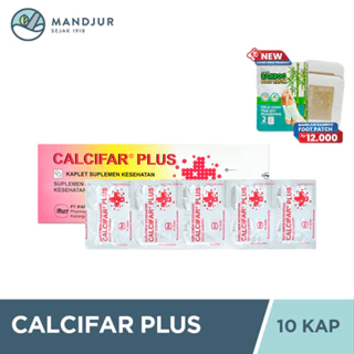 Calcifar Plus 10 Kaplet - Suplemen Kalsium dan Vitamin D3
