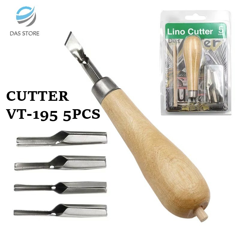 Jual V-TEC Lino Cutter VT-195 Carving Tool Set | Pisau Ukir 5pcs ...