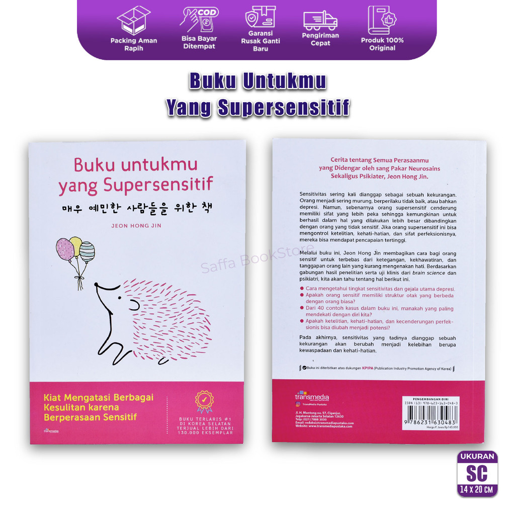 Jual Buku Untukmu Yang Supersensitif - Jeon Hong Jin - Transmedia Buku ...