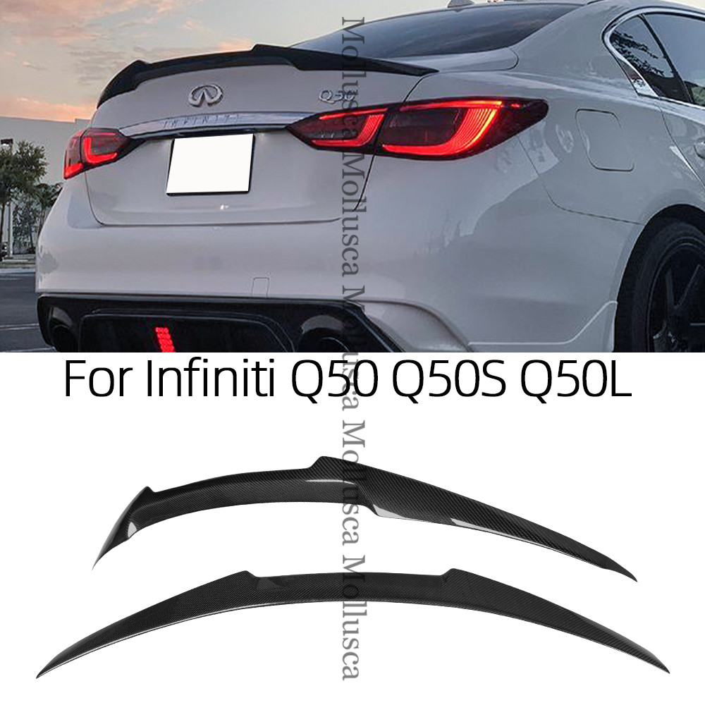 Jual For Infiniti Q50 Q50S Q50L M4 Style Carbon fiber Rear Spoiler ...