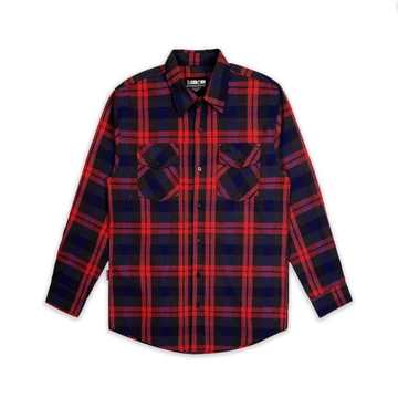 Kick Denim Kemeja Flannel Stripped Lengan Panjang Pria KMJ Flannel Kicho