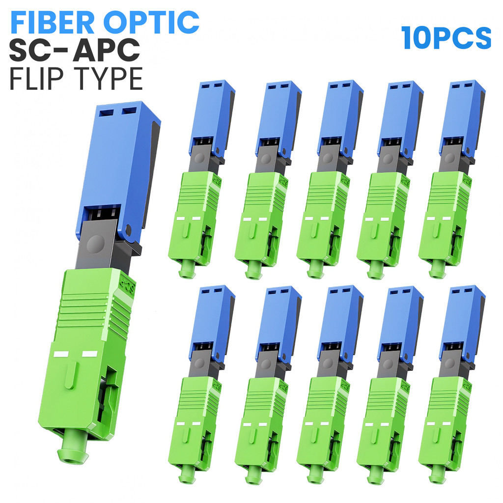 Jual Allefix Konektor Fiber Optic SC-APC Flip Type Fast Conector- 2302 ...