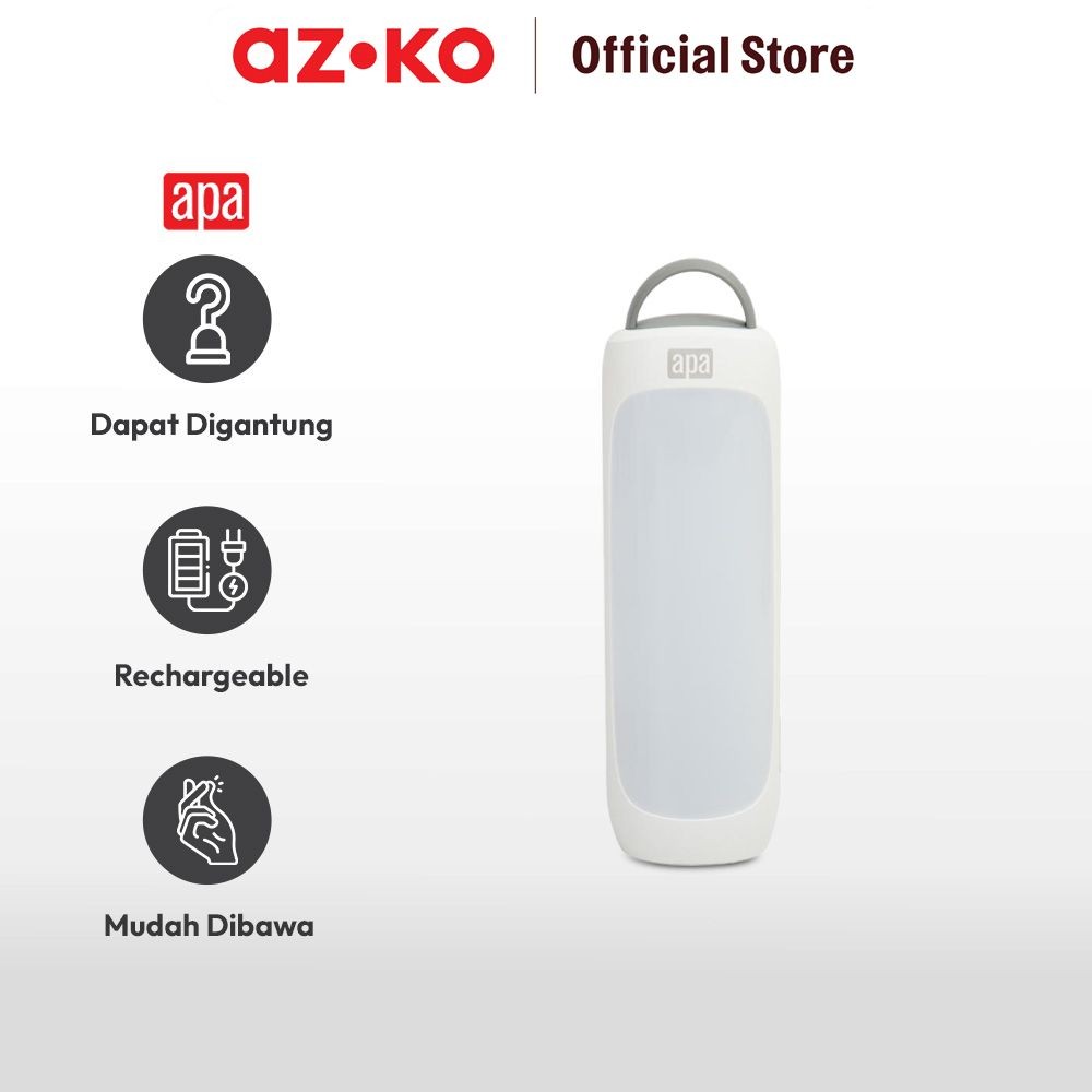 Jual AZKO Apa Lampu Darurat Dengan Handle 6 Watt - Putih Lampu ...