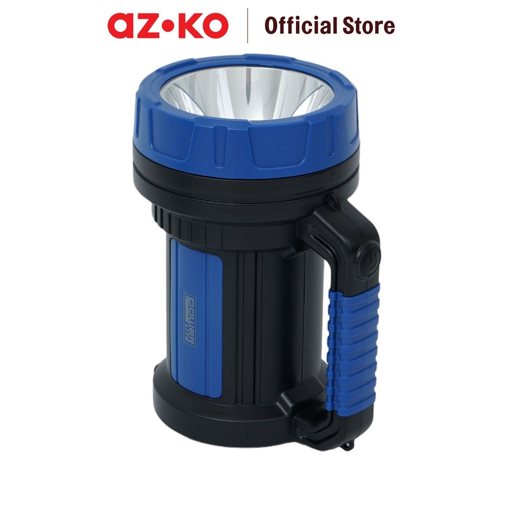 Jual AZKO Powerlite Senter Led Rechargeable 7 watt - Biru/Hitam ...
