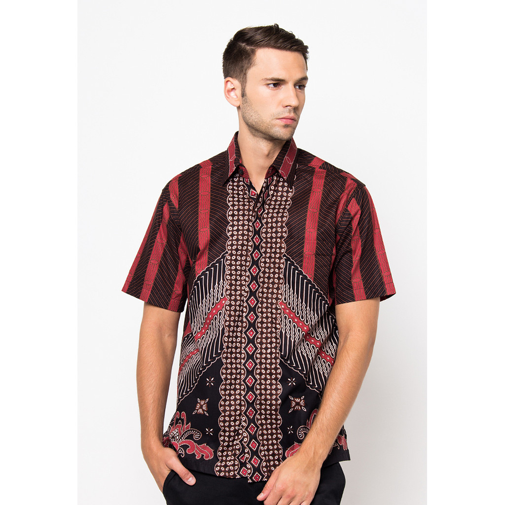 Jual Pradawita Batik Reguler Fit LENGAN PANJANG Capoeira 2C-Coklat ...