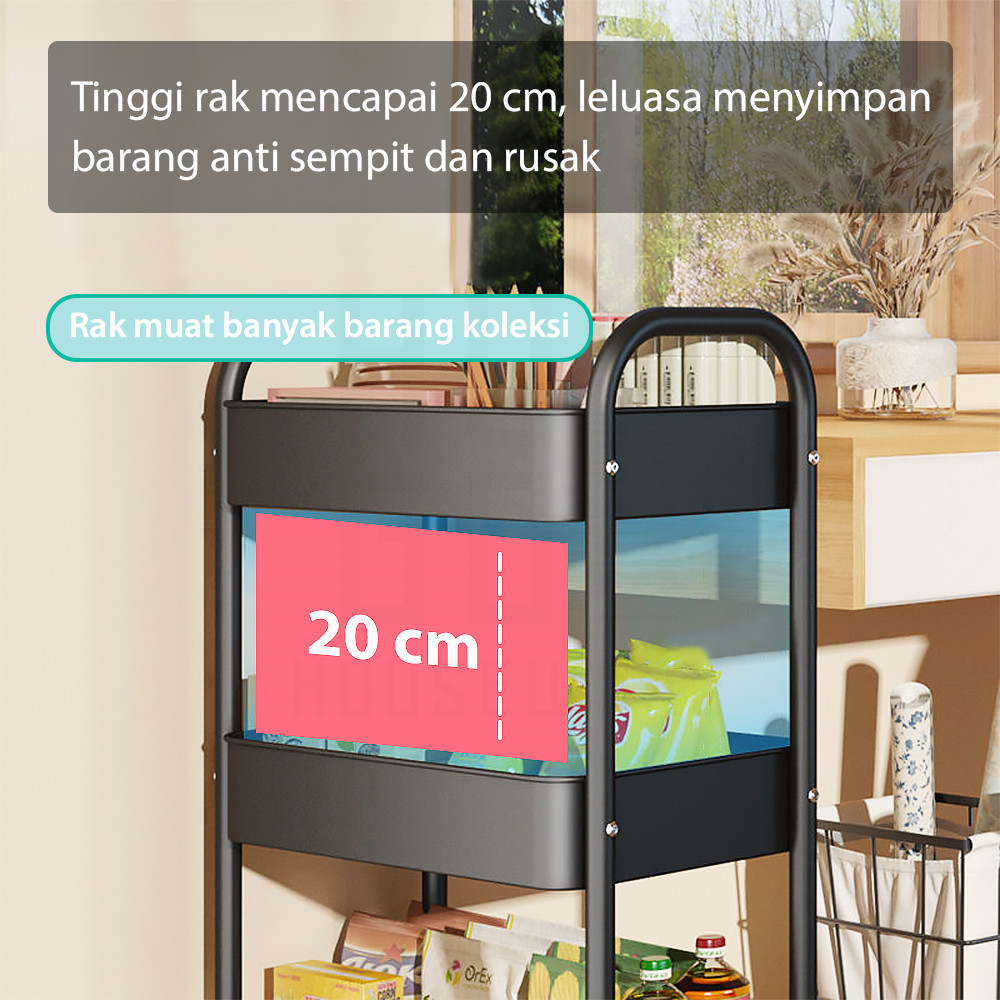 Jual HUGO Rak Dapur Besi Serbaguna Rak Besi Penyimpanan Bertingkat Rak ...