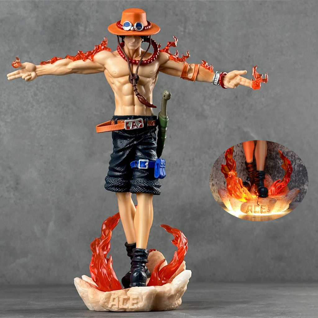 Jual Manga One Piece Portgas D Ace Anime Figure 28cm PVC Action Figures ...