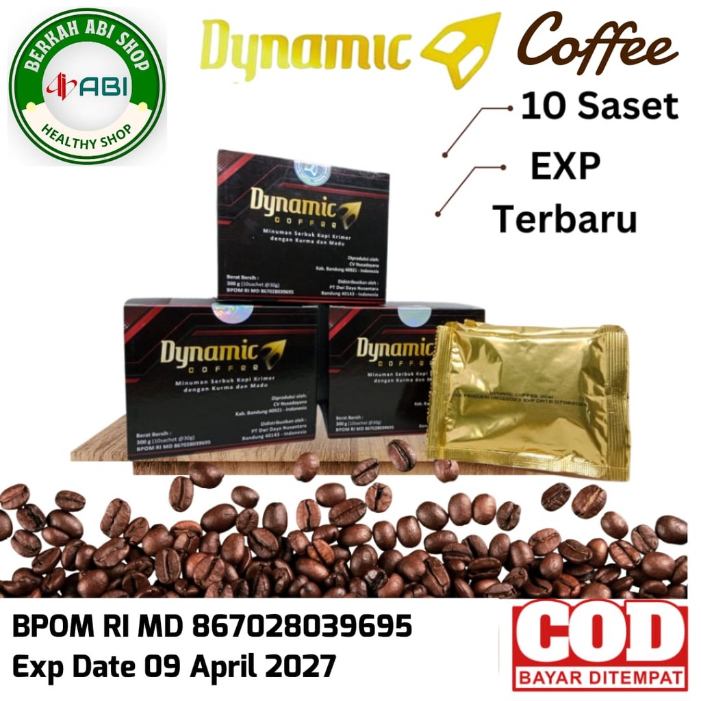 Jual DYNAMIC COFFEE KEMASAN TERBARU 1 BOX ISI 10 SACHET ORIGINAL KOPI ...