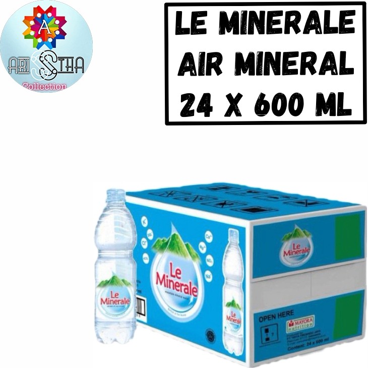 Jual le minerale air minum mineral 24 x 600 ml shopee indonesia