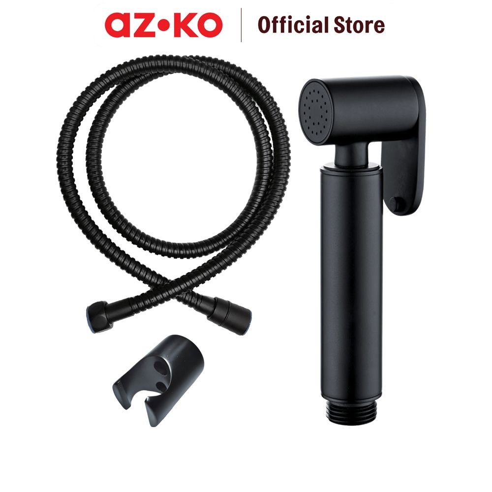 Jual AZKO Acroz Set Toilet Shower Brass - Hitam Toilet Hose Semprotan ...