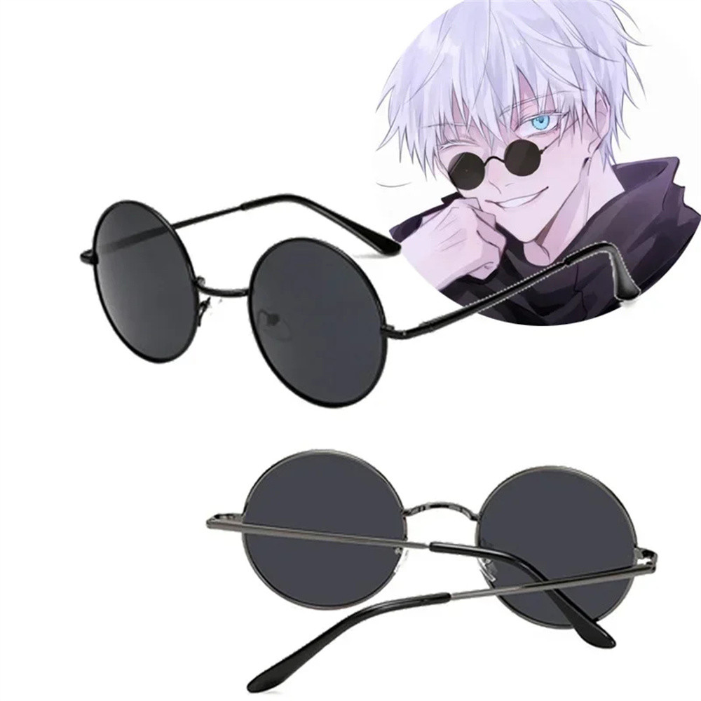 Jual Anime gojo satoru glasses Jujutsu Kaisen Gojo Satoru Cosplay Black ...