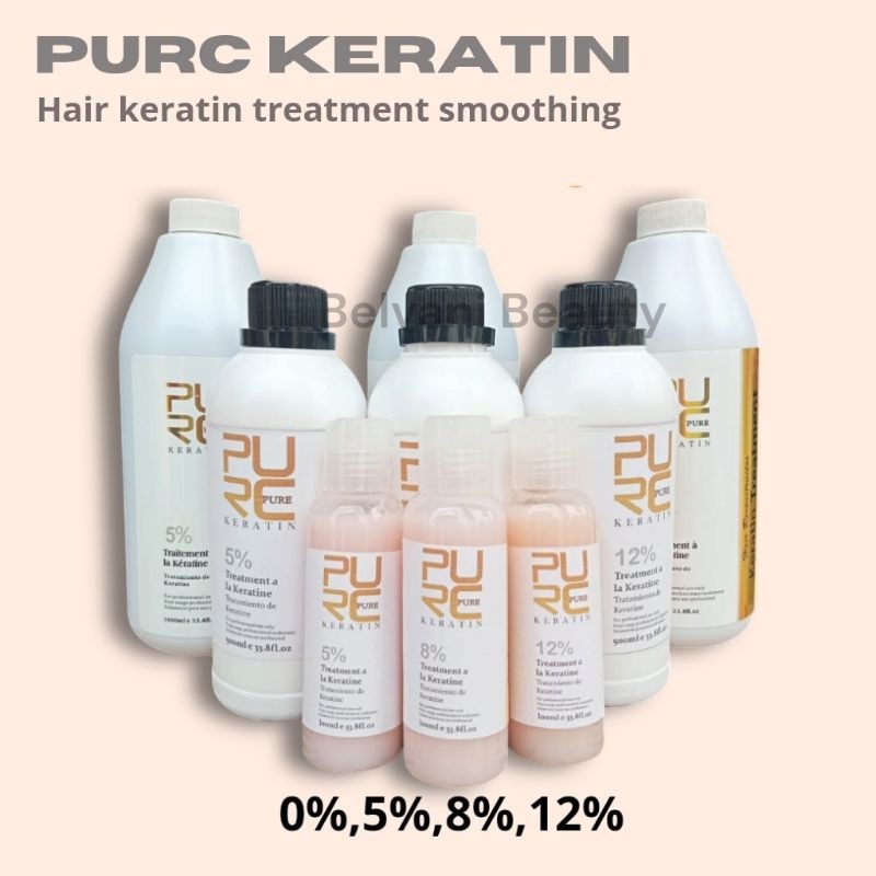 Jual Pelurus Rambut Purc Keratin 5% 8% 12% Treatment Smoothing ...
