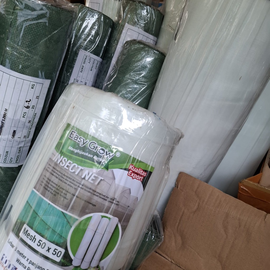 Jual Insect Net Putih Mesh 50 Easy Grow Lebar 3 Meter Ecer 1 Meter ...