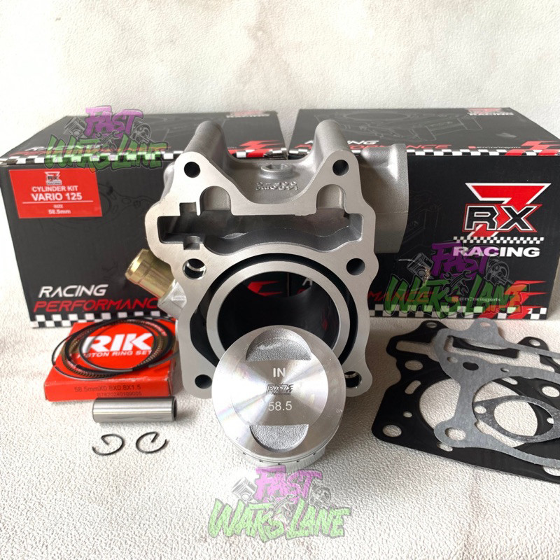 Jual blok vario 125 rx7 racing 58.5 blok rx7 racing vario 125 blok bore ...