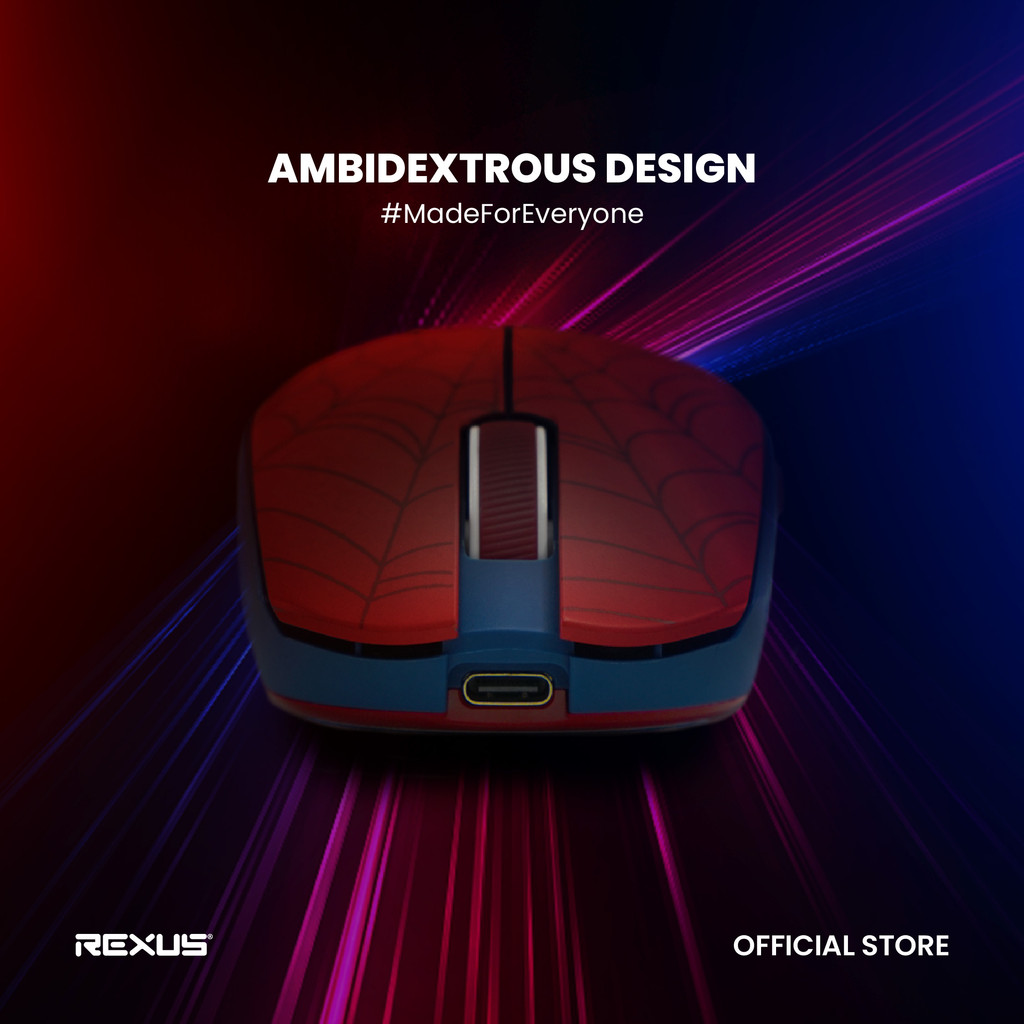 Rexus RIVA RX-120 Marvel Edition - Mouse Gaming Wireless Lightweight PAW3311 (3)