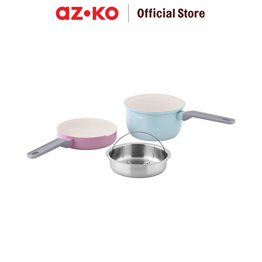 Jual AZKO Kris Set 3 Pcs Piccolo Perlengkapan Masak Cookware Set ...