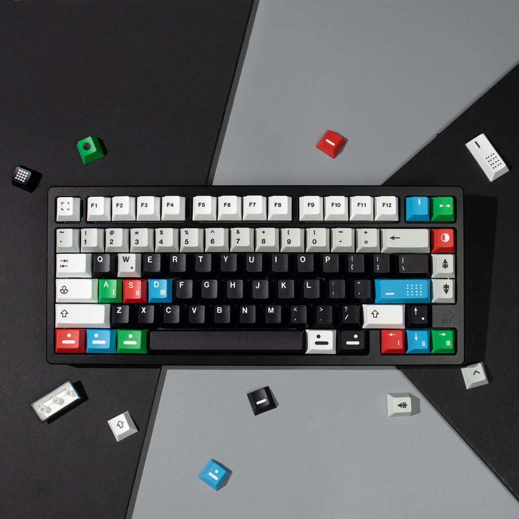 Jual Yongqiu Resonance R2 Keycaps Hitam PBT Dye-sub Cherry Profil ...