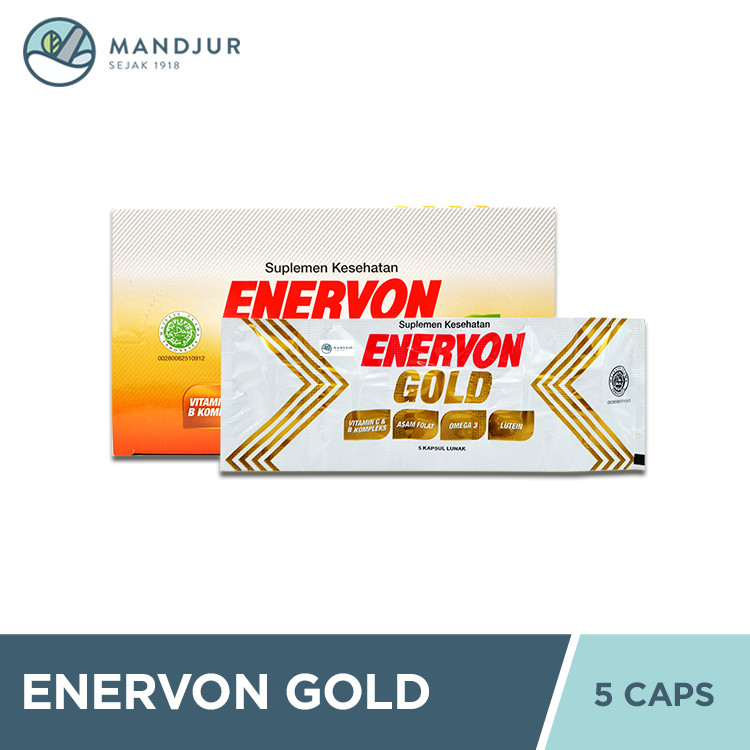 Enervon Gold 5 Kapsul - Multivitamin Khusus Lansia