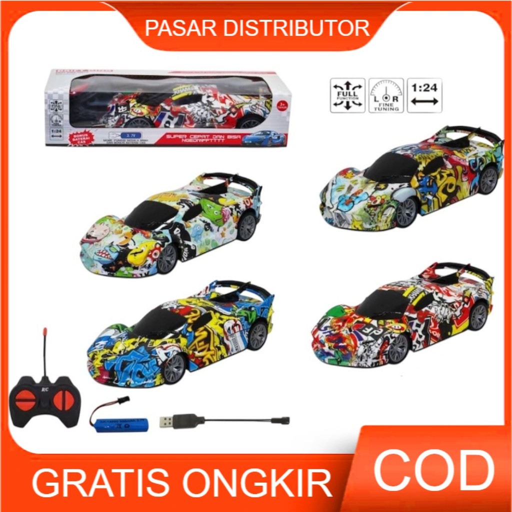 Jual Pasar Distributor RC DRIFT KING 1:24 RACER XTS-3017 Mainan Remote ...