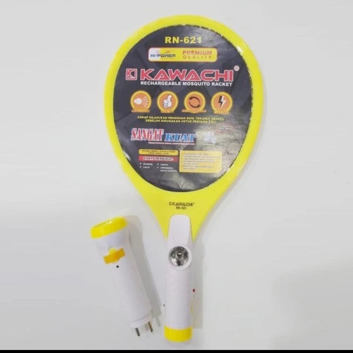 Jual Kawachi Raket Nyamuk Cas + Senter RN-621 / Rechargeable Mosquito ...