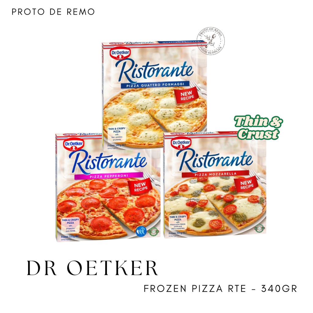 Jual Dr Oetker Frozen Pizza RTE Pepperoni Mozarella Quatro Cheese ...