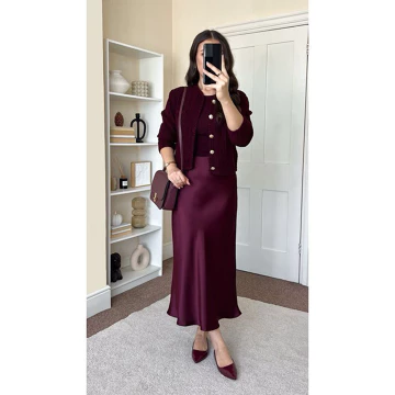 Rok Satin Silk Premium Satin Long Skirt Rok Satin Panjang
