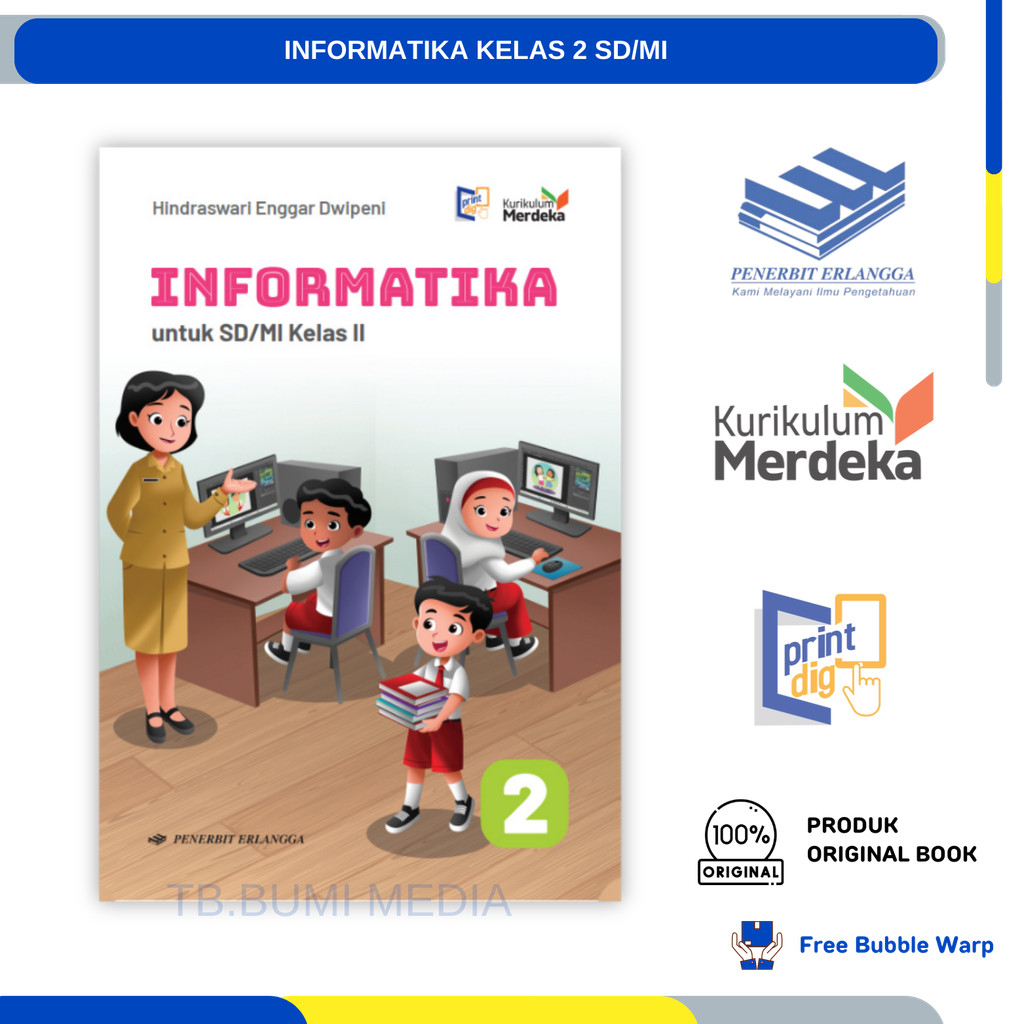Jual Buku INFORMATIKA Anak Sekolah Kelas 2 SD/MI Kurikulum Merdeka ...