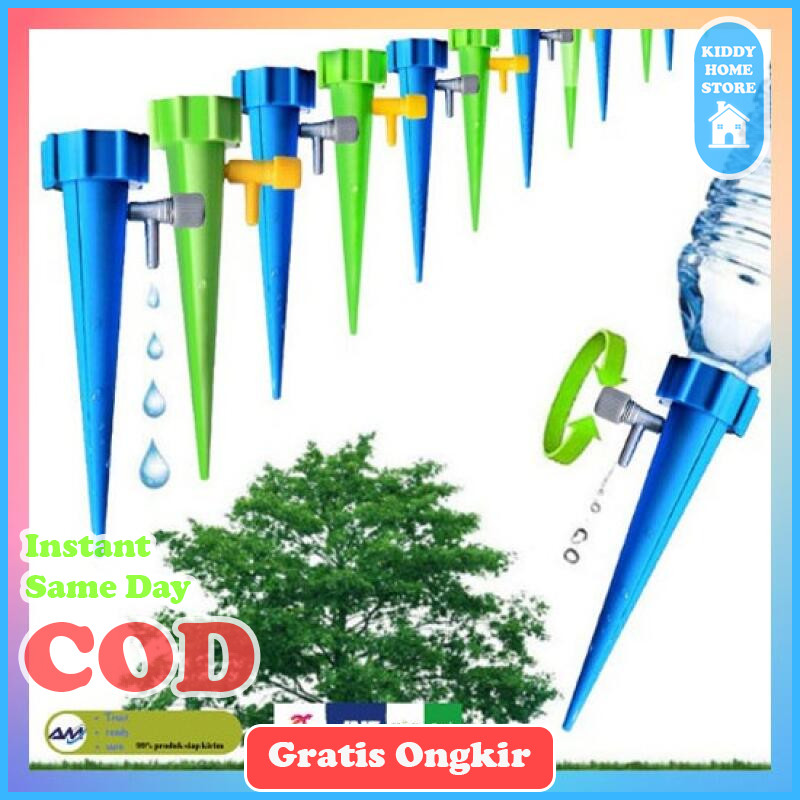 Kiddy COD ALAT SIRAM TANAMAN / KRAN TAMAN / IRIGASI KEBUN TETES TANAMAN OTOMATIS ALAT TETES TANAMAN OTOMATIS ALAT SIRAM TANAMAN KRAN TETES TAMAN INFUS TANAMAN BOTOL IRIGASI TETES KERAN PUTAR OTOMASTIS - WATER CONE IRIGATION DRIP SIRAM TANAMAN OTOMATIS