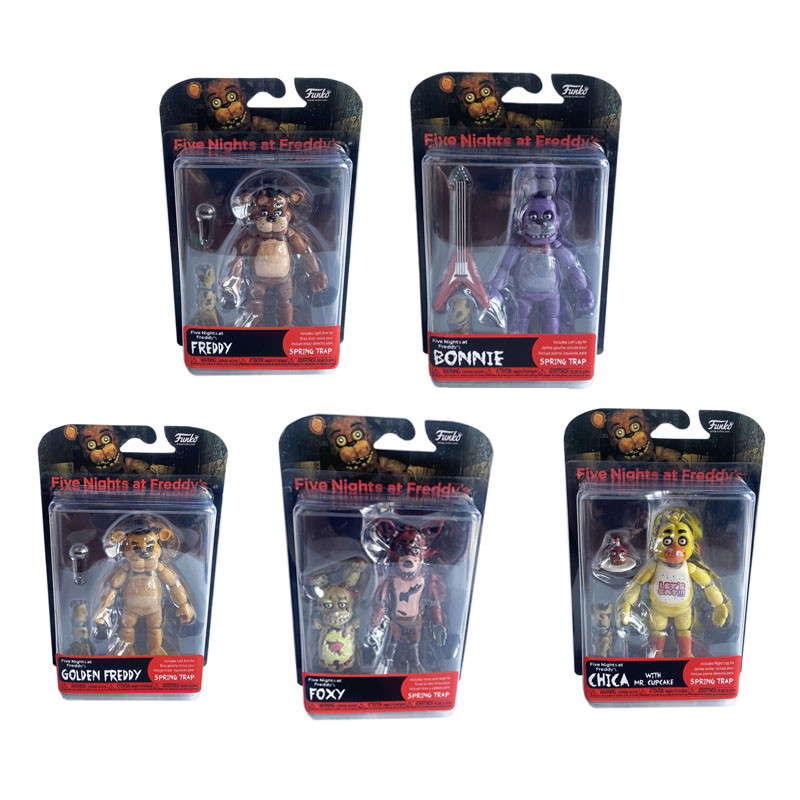 Jual 14CM FNAF Figures Nightmare Freddy Bonnie Foxy Chica Action Figure ...