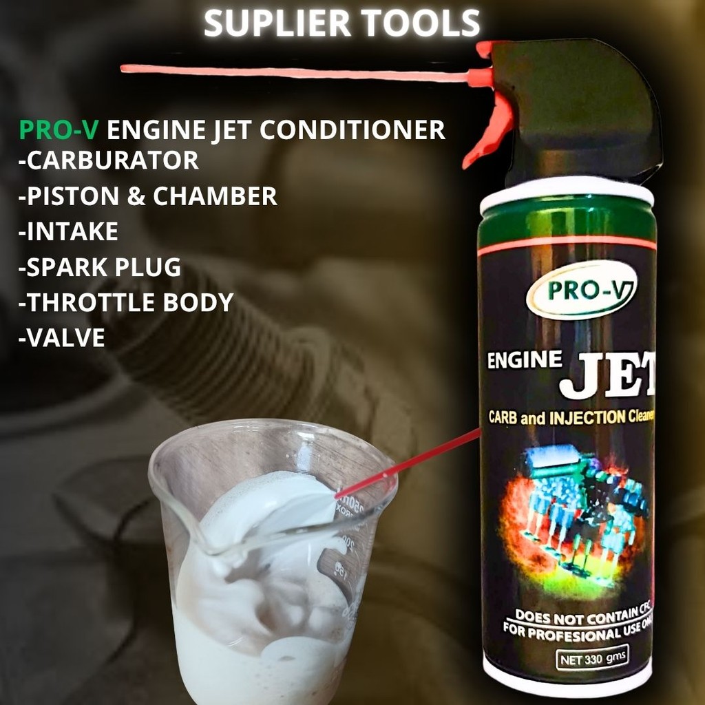 Jual PRO-V ENGINE JET CONDITIONER 330ml pembersih piston carburator ...