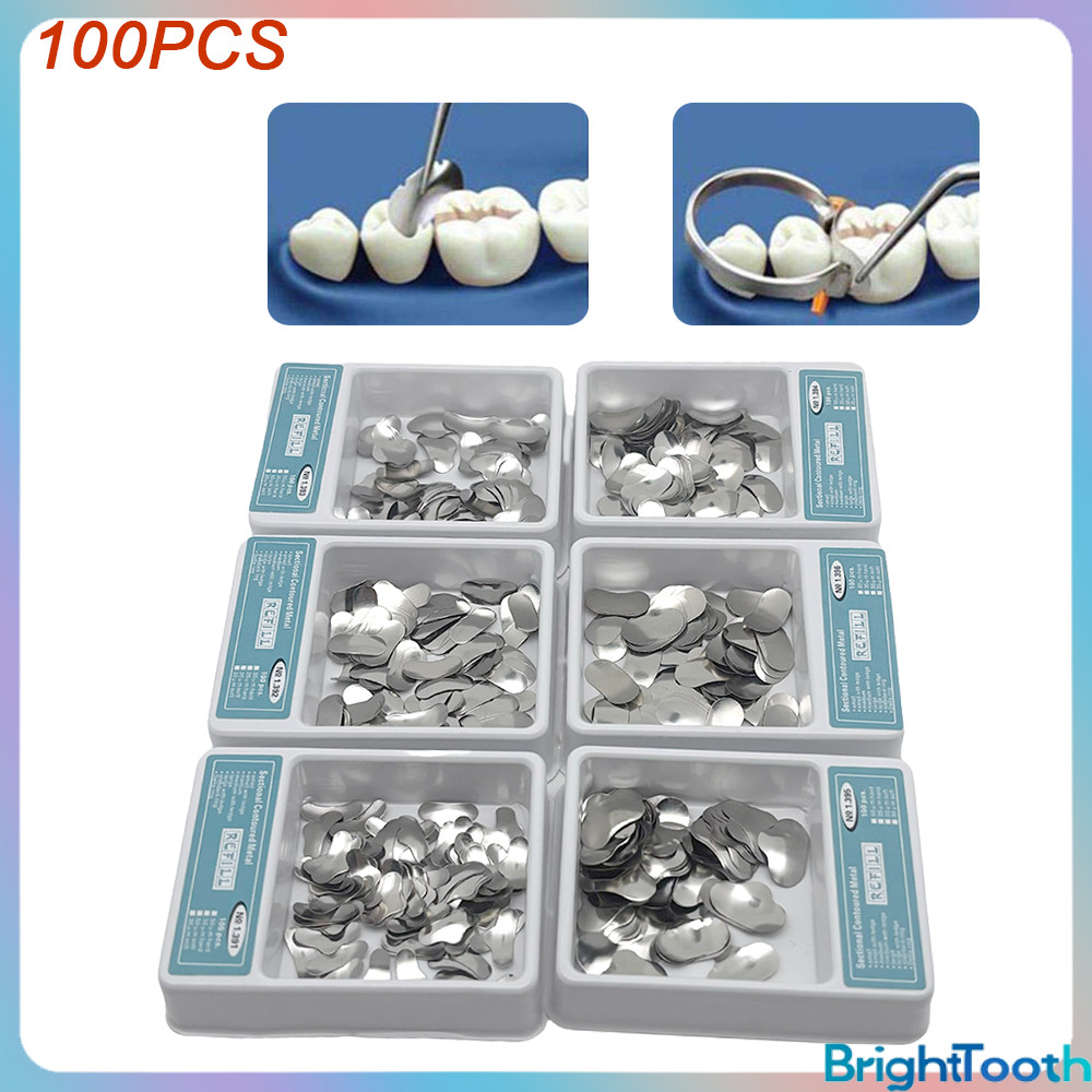 Jual isi 100 pcs Dental matrix band proksimal anterior / matriks ...