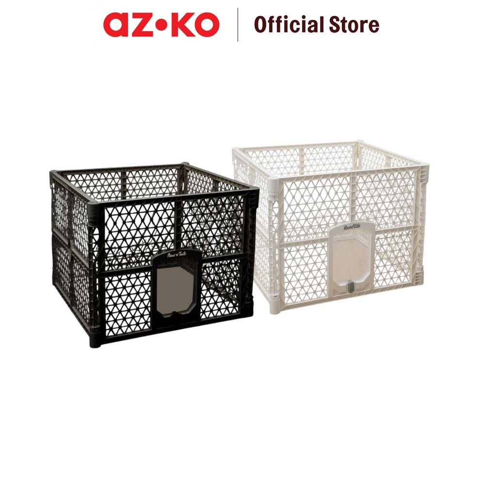 Jual AZKO Paws N Tail 90X90X67 cm Kandang Hewan Lipat Plastik Dog Cat ...