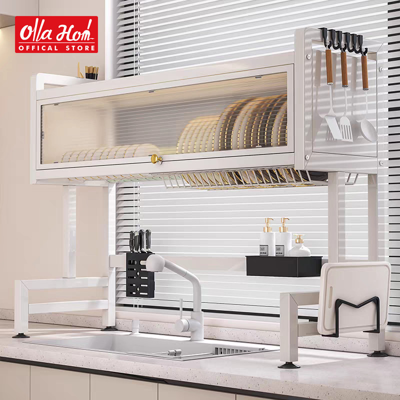 Jual KH67YH Ollahom Rak Dapur Cuci Piring Rak Diatas Wastafel Stainless