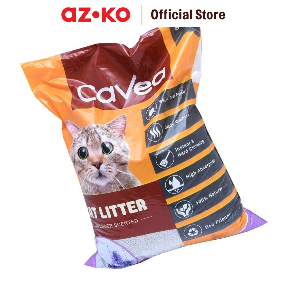 Jual AZKO Cavea 8 Kg Pasir Kucing Quick Clumping Cat Litter Sand ...