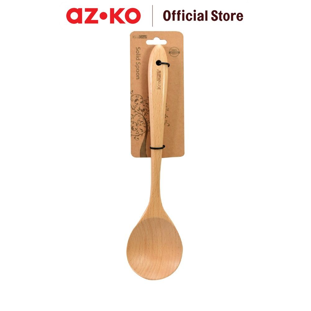 Jual AZKO Kris Sendok Masak Kayu Beech Wood Solid Spoon Sendok ...