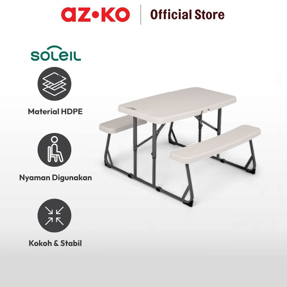 Jual AZKO Soleil Meja Taman Anak - Putih Bangku Dan Meja Taman Garden ...