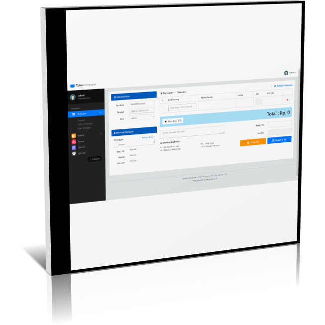 Jual Source Code Aplikasi Penjualan Toko Komputer Codeigniter