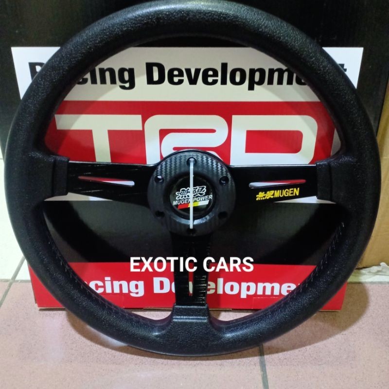 Jual Stir Racing Mobil 13 Inch Hitam Carbon Mugen/Ralliart/TRD/GR Sport ...